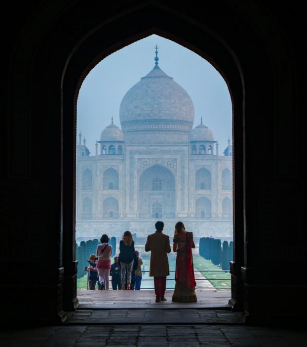Waiting at the entrance